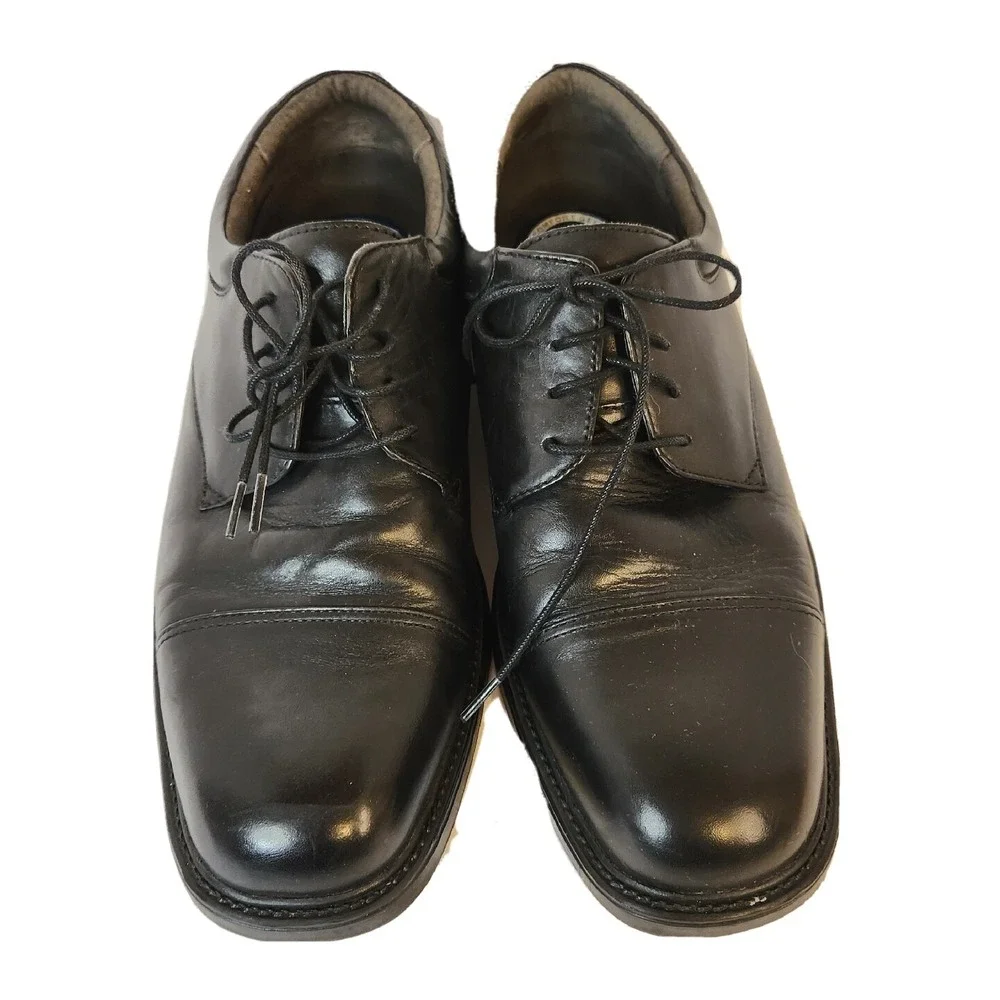 Nunn Bush Comfort Gel Harper Dress‎ Shoes US Size Mens 9.5W Black Loafer Shoes